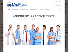 Tablet Screenshot of medpreps.com